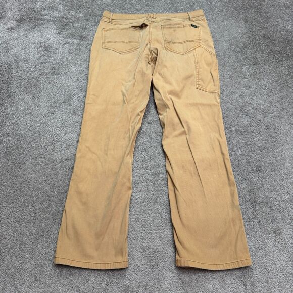 Woolrich Canvas Carpenter Pants Men 34x32 Brown Tan Cotton Straight Utility Work - Picture 2 of 16